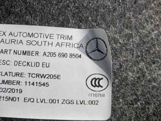 Mercedes-Benz  A2056908504 9F08 Обшивка кришки багажника чорна C-Class W205 Одеса