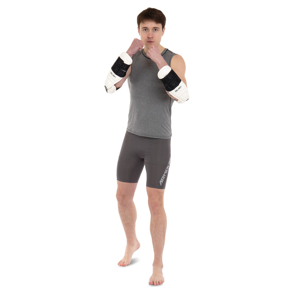 Защита предплечья и локтя для тхэквондо Zelart BO-0396 размер S-M белый Защита для боевых искусств Киев - изображение 2