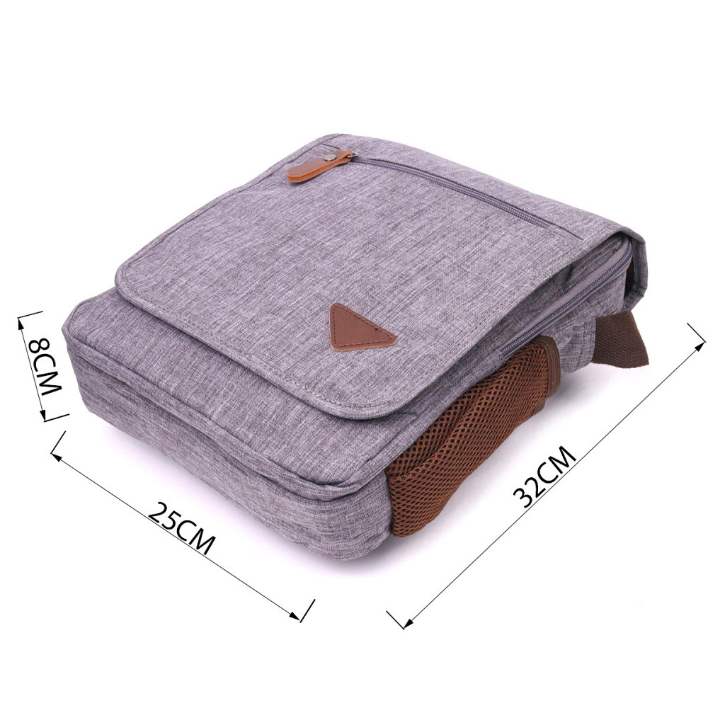 Мужская сумка через плечо из текстиля 21263 Vintage Серая Киев - изображение 10