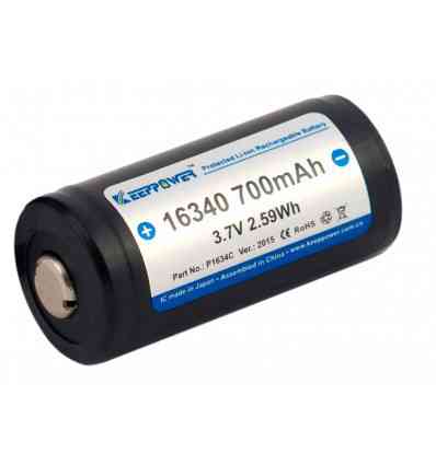 Аккумулятор с защитой Keeppower DLG 16340 700mAh 3,7V (Li-ion) Винница