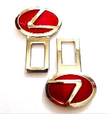 Обманки ременю безпеки Lexus червоний (2шт) Винница