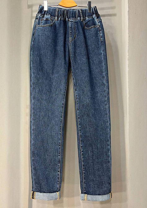 Джинсы женские Vanver 8003-8026 MOM jeans с резинкой на талии увеличенные размеры стрейчевые высокая Одесса - изображение 6