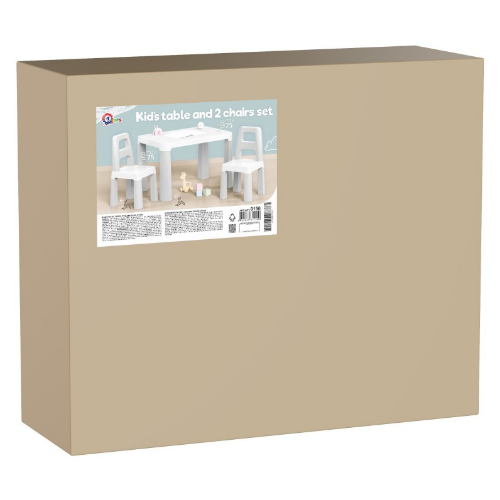 Набір дитячих меблів стіл + 2 стільця сірий Технок 0150 Житомир