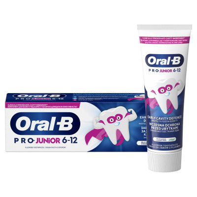 Дитяча зубна паста Oral-B Pro Junior для дітей віком від 6 до 12 років 75 мл (8700216089654) Вінниця - фото 1
