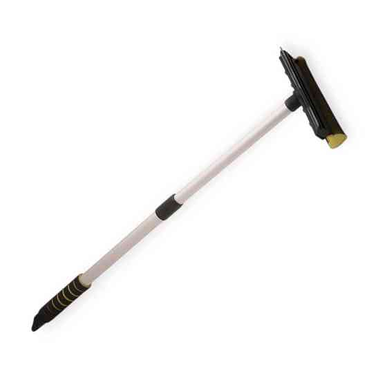 Стяжка з мочалкою 20х54-84 см гума мочалкою, телескоп. алюмінієва ручка TomPar води Мукачево