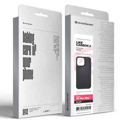 Чохол до мобільного телефона Armorstandart LikeCarbon2 MagCase для Apple iPhone 16 Pro Max Black (ARM83808) Вінниця