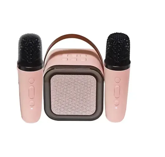 Портативна Bluetooth караоке колонка із 2 мікрофонами 5W BT 5.1 TWS LED FM voice changer Одеса