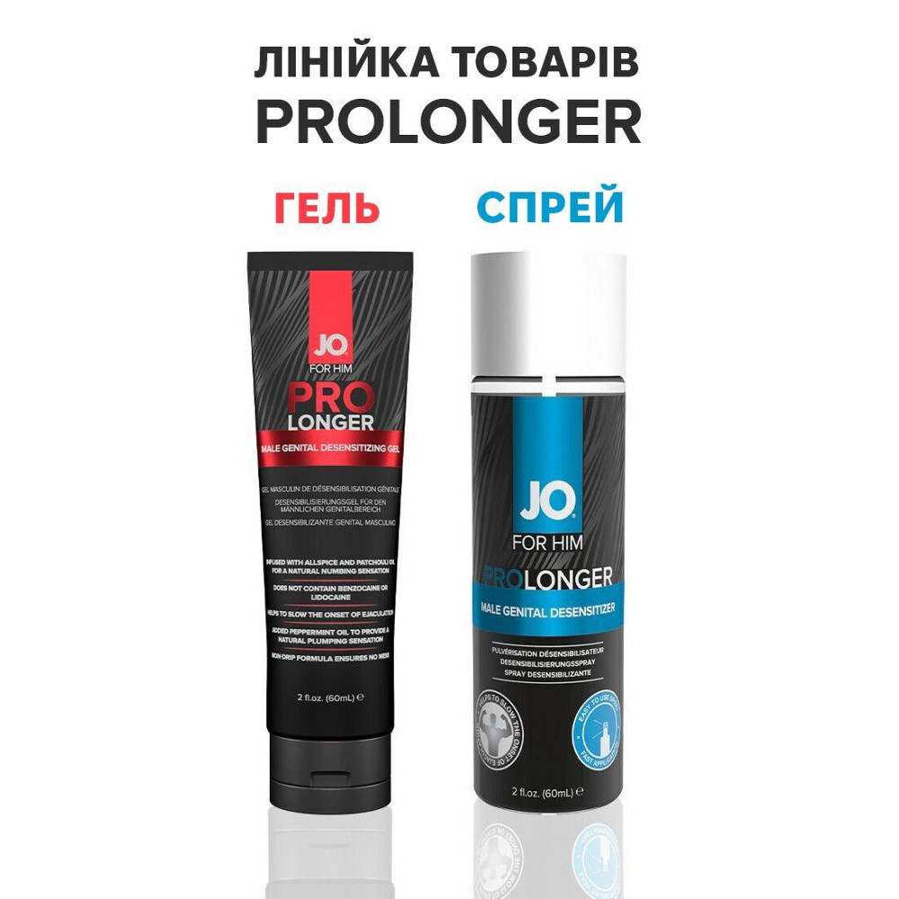 Пролонгер гель JO Prolonger Gel (60 мл) с маслом перечной мяты, гвоздичного перца и пачулей Sex Aura Киев - изображение 6