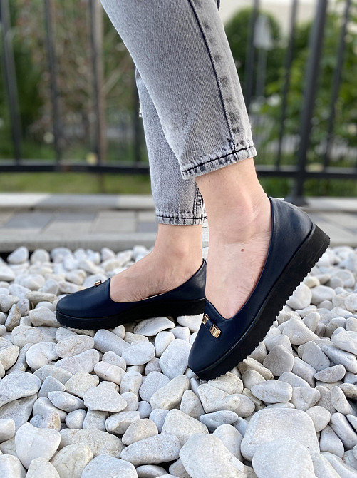 Kentro Балетки жіночі KENTO 01481/1 темно-сині (весна-осінь, шкіра натуральна) (3432) лише 35р. Коломыя - изображение 7