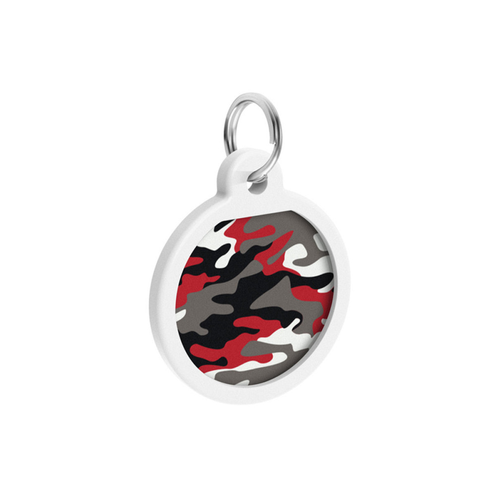 Адресник для собак и кошек металлический WAUDOG Smart ID с QR паспортом, рисунок 