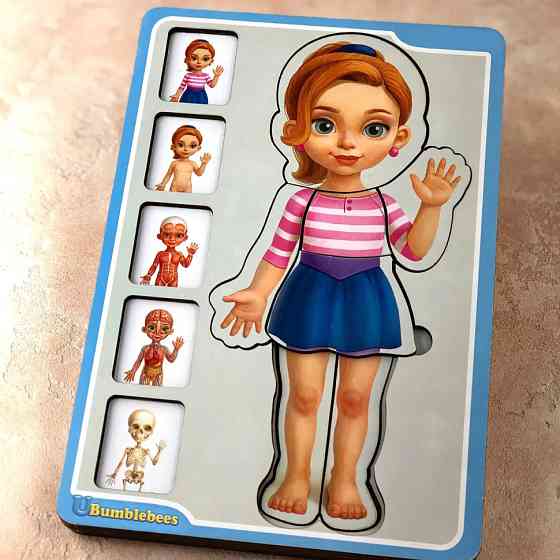 Деревянный пазл-вкладыш 