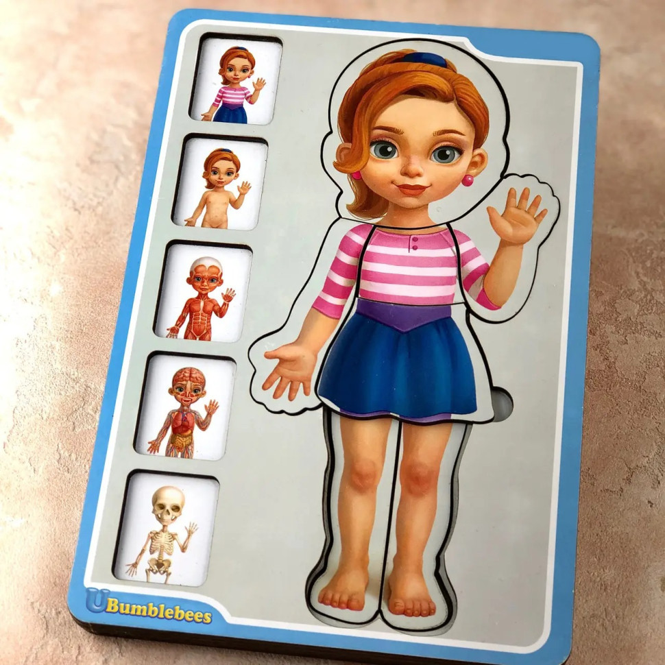 Деревянный пазл-вкладыш 