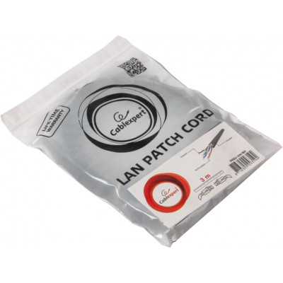 Патч-корд 3м UTP cat 6 CCA black Cablexpert (PP6U-3M/BK) Винница - изображение 2