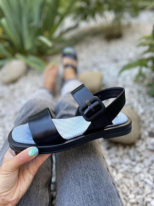 ALEX BELL БосонІжки жіночі ALEX BELL 876K/2-2-20AP чорні (літо, шкіра натуральна) (5065) 36-40 Коломыя - изображение 6