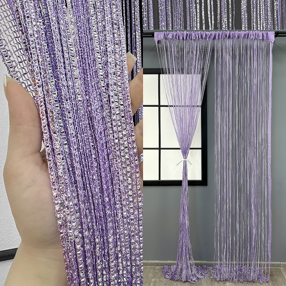 Шторы-нити Rovi Premium с люрексом Сиреневый 300х300см 1 шт (61-111) Киев - изображение 1