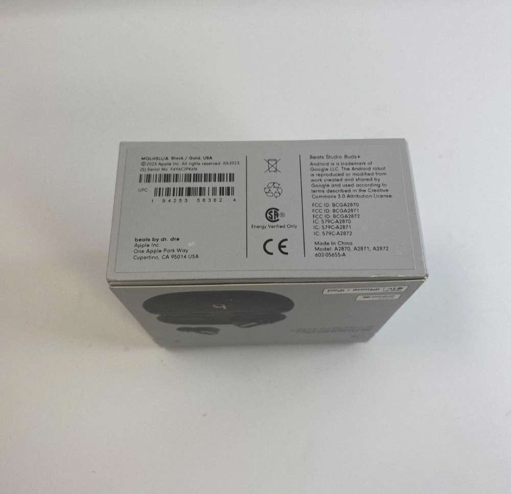 Наушники TWS Beats by Dr.Dre Studio Buts +Black /Gold MQLH3 Киев - изображение 5