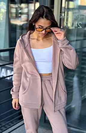 Зип худи женское оверсайз Коричневый 50/52 Харьков