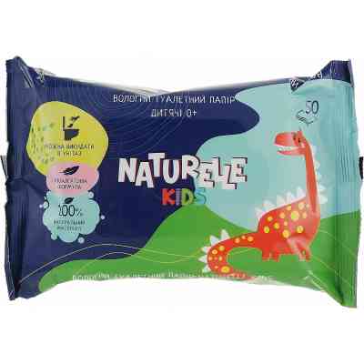 Туалетная бумага Naturelle влажная Kids 50 шт. (4820207591073) Винница