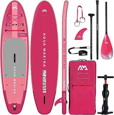 Сап доска Aqua Marina CORAL10ft2in Премиум надувная доска для серфинга стоя (iSUP) розовый длина 310 Дніпро
