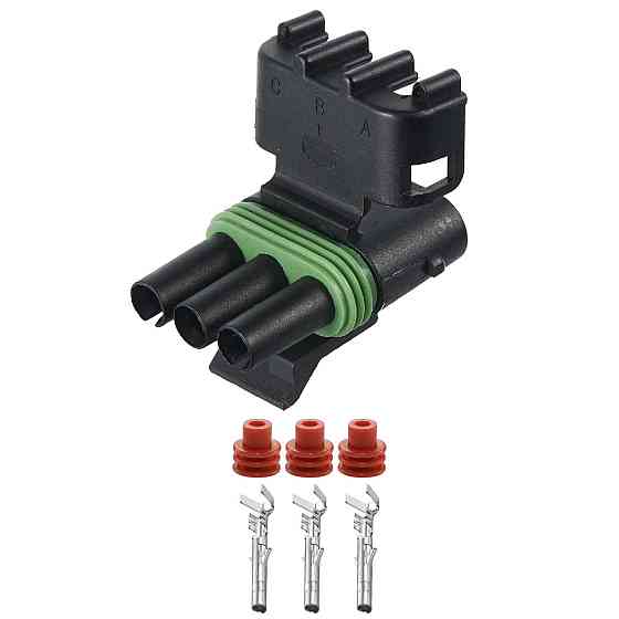 Роз'єм конектор 3-кон., 12015793, 12020829, APTIV (Delphi) Америка, Корея, Японія, Buick, Cadillac, Chevrolet, Daewoo, GMC 40623 Київ