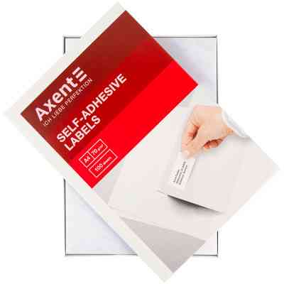 Этикетка самоклеящаяся Axent 210x148,5 (2 на листе) с/кл (100листов) (2471-A) Винница