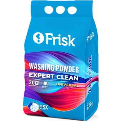 Пральний порошок Frisk Expert Clean Universal 2.5 кг (4820197121144) Вінниця