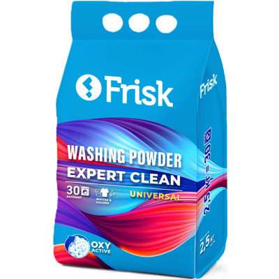 Пральний порошок Frisk Expert Clean Universal 2.5 кг (4820197121144) Вінниця - фото 1