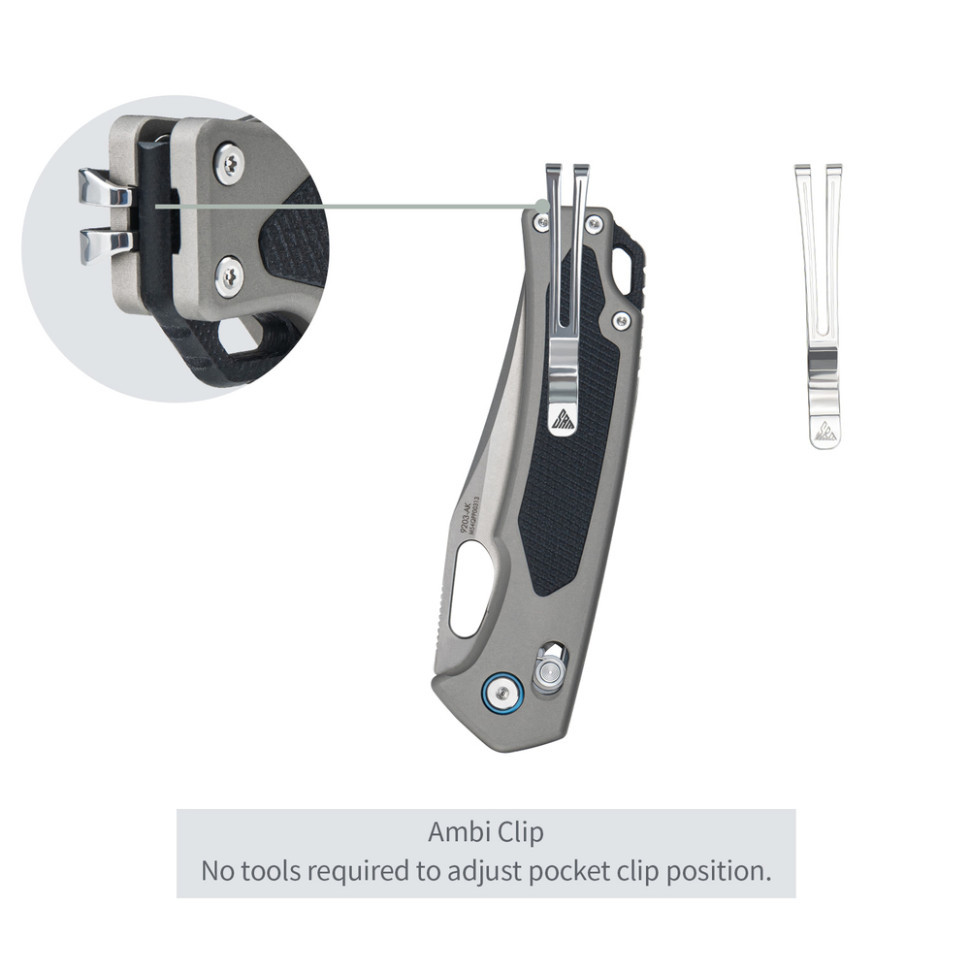 Ніж складаний SRM Retriever 9203-AK, чорно-сірий Київ - фото 12