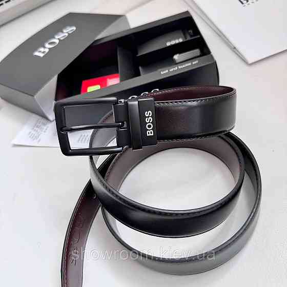 Двусторонний ремень мужской и две пряжки (203-1) Киев