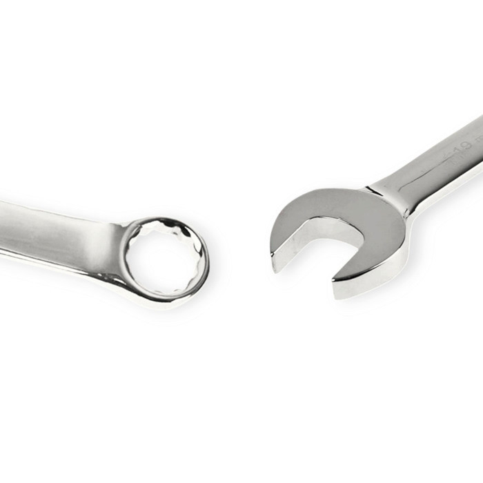 Набір ключів ріжково-накидних з тріскачкою 8-19 мм 11 шт (планшет) CrV шарнірні Мукачево - фото 8