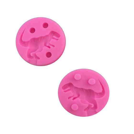 Молд силиконовый Динозавр 5 см розовый Киев