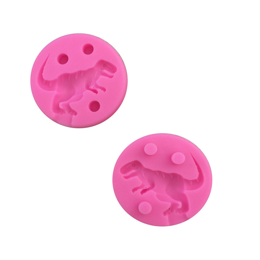 Молд силиконовый Динозавр 5 см розовый Киев - изображение 3