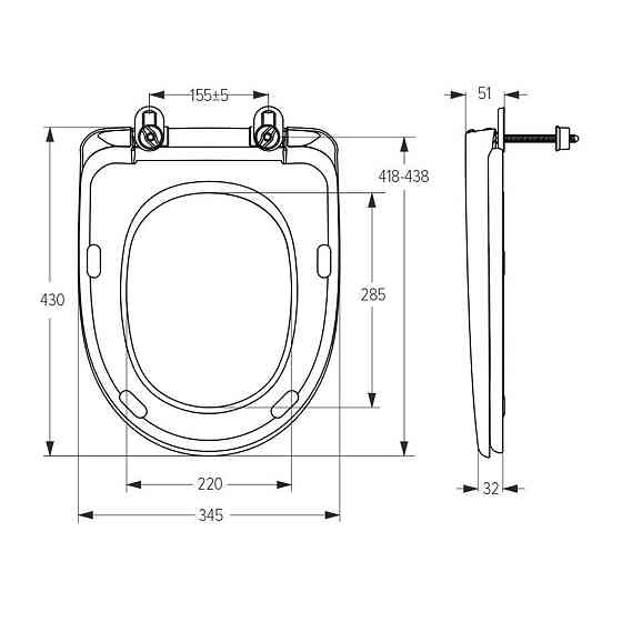 Сидіння для унітазу SoloPlast СП-5 Київ