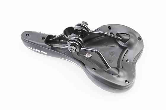 Сидіння MTB 265x155мм, чорно-зелене AVY-6632 Київ