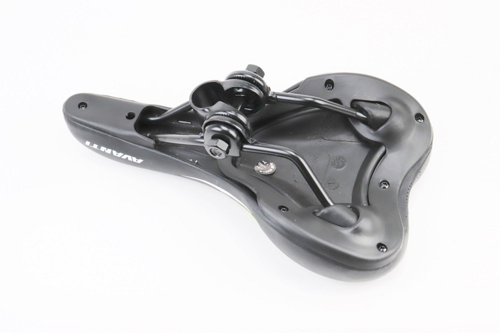 Сидіння MTB 265x155мм, чорно-зелене AVY-6632 Київ - фото 2