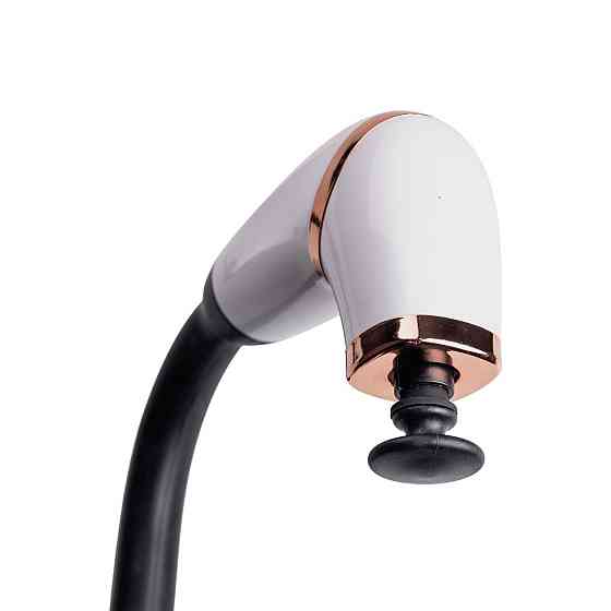 Перкуссионный ручной массажер аккумуляторный 17 Вт зарядка от USB до 3200 об/мин Белый HP-11-11W Киев