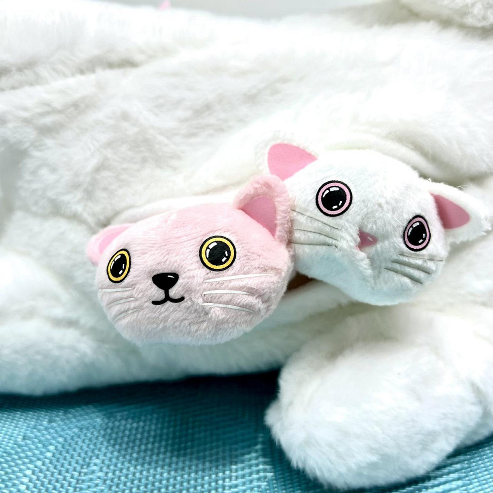 Кішка інтерактивна з котятами TK Group звуки мелодії пісні англійською функція запису голосу сенсорна зона на спинці Біла Чернігів - фото 7