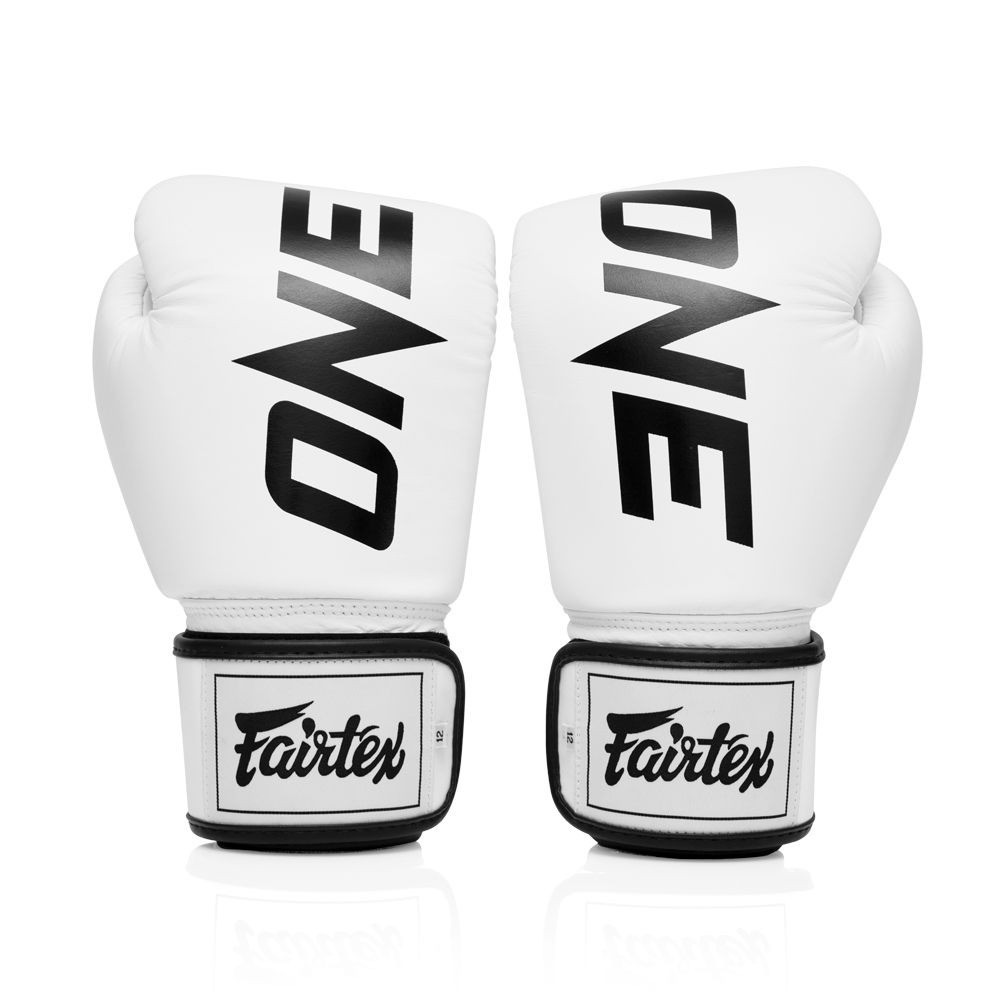 Боксерські рукавиці Fairtex BGV1-ONE (натуральна шкіра) White 10 унцій Київ - фото 5