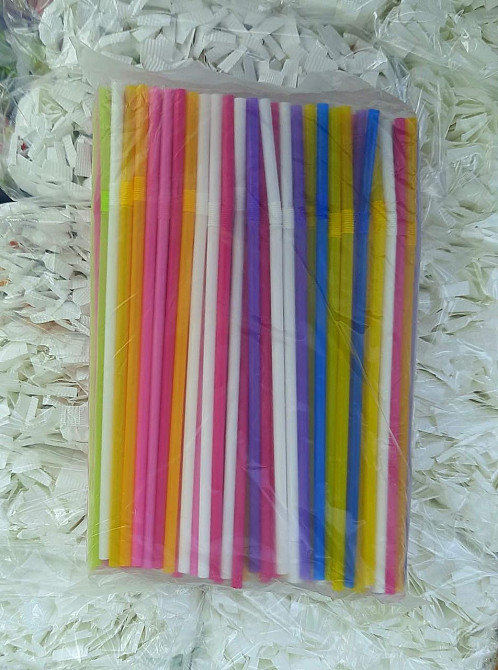 Трубочка гофрa неон d4.8-210мм 200шт Павлоград - изображение 1