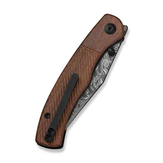 Ніж складаний кишеньковий Civivi Clingman (7.6 см) Damascus / Guibourtia Wood дерево Киев