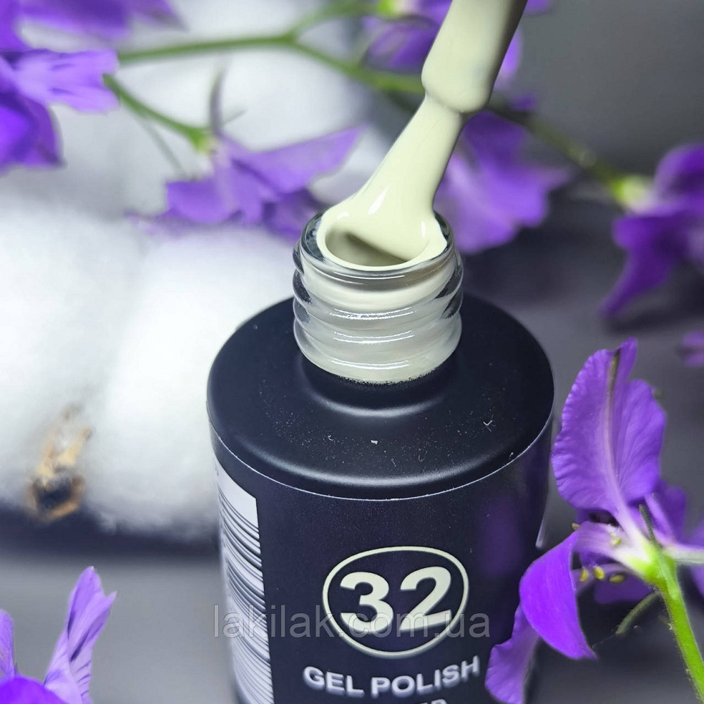 Гель-лак для нігтів Bee Nails 032 (світло-кремовий з оливковим відтінком) 8мл Херсон - фото 1