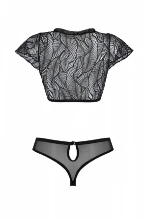 Комплект Passion LEAFA BIKINI black S/M - ECO Passion Львів