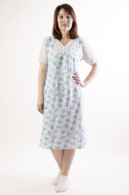 Нічна сорочка жіноча, 100% бавовна, асорті, топ 52/54 Крохатушка одяг Київ - фото 1