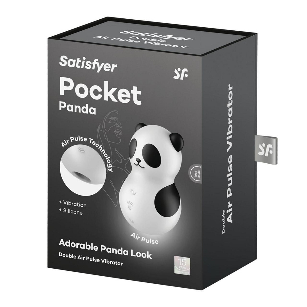 Вакуумний стимулятор з вібрацією Satisfyer Pocket Panda, 12 режимів вібрації, 11 рівнів вакууму Sex Aura Київ - фото 7