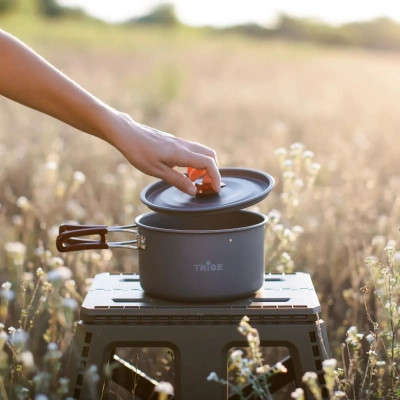 Котел туристический Tribe Pot 1,9 л Alu алюмінієвий (T-FH-0014-grey) Винница - изображение 6