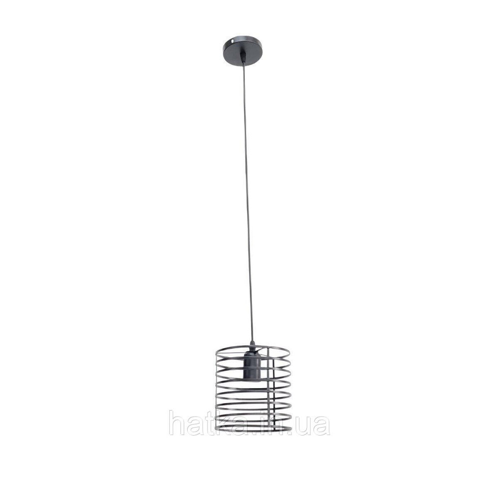 Підвісний світильник на один плафон VALESO TY609-1 Мінімалізм чорний E27 Київ - фото 1