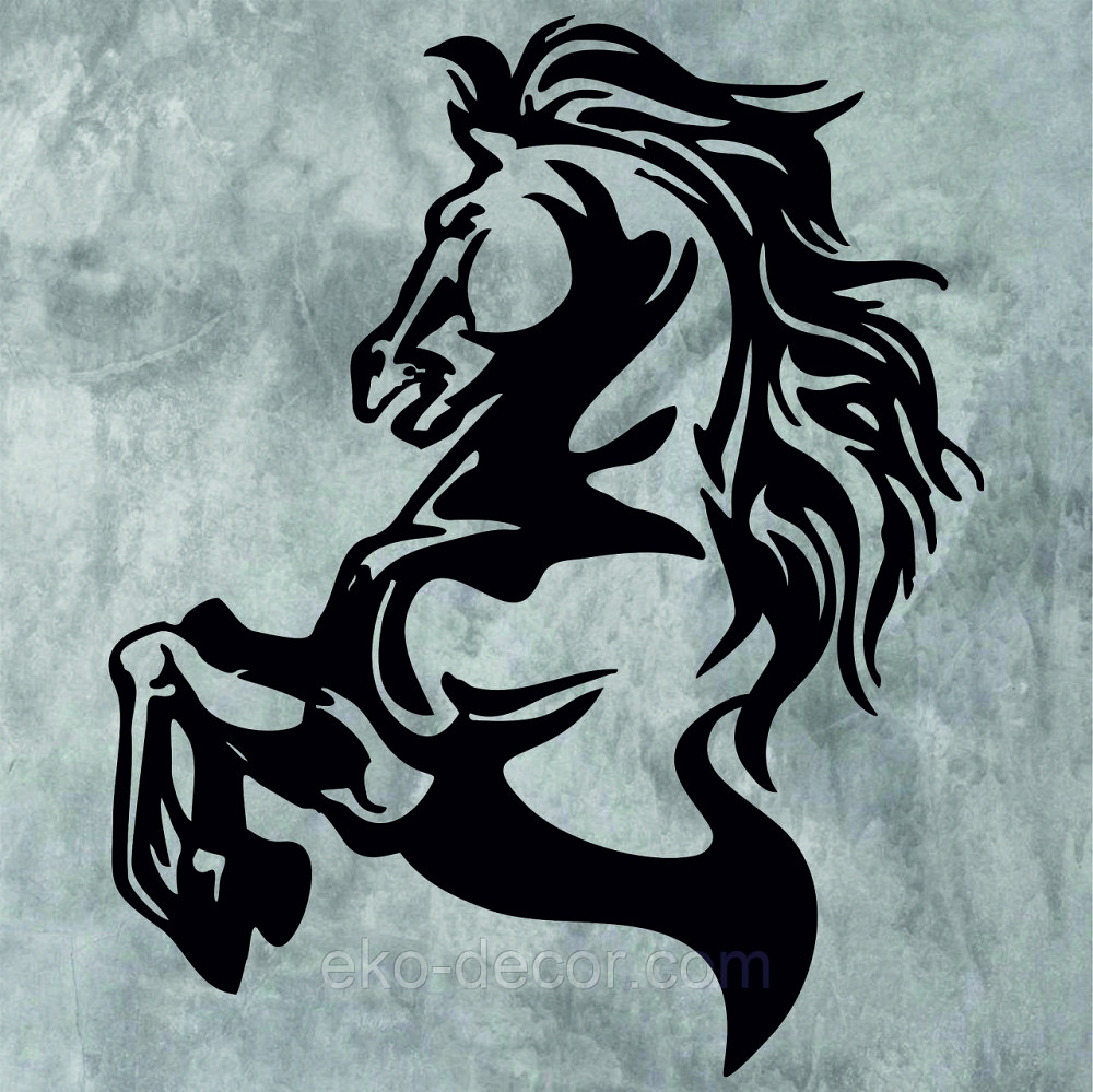Декоративное настенное Панно «Лошадь», Декор на стену 110*90 см, Черный Киев - изображение 5