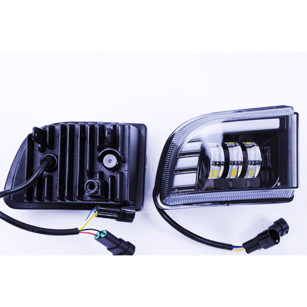 Фара діодна протитуманна Chevrolet Lacetti 45W+DRL (к-т 2шт) Протитуманки фари діодні Харків - фото 2