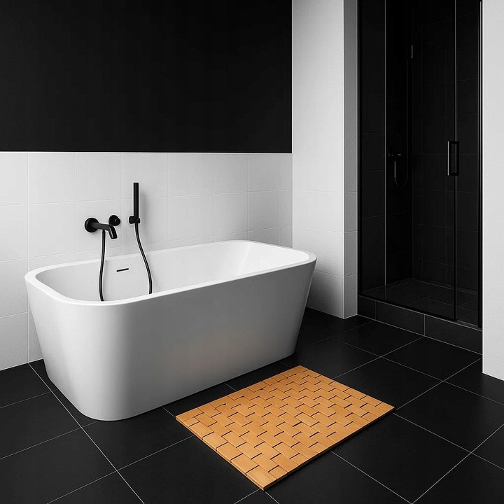 Бамбуковый водонепроницаемый коврик для ванной комнаты 80х50 см Ruhhy (26048) Нововолынск - изображение 9