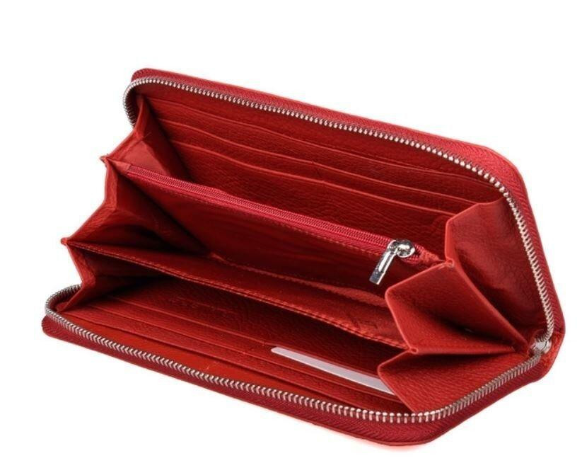Гаманець жіночий на блискавці Червоний (ST Leather) Київ - фото 2